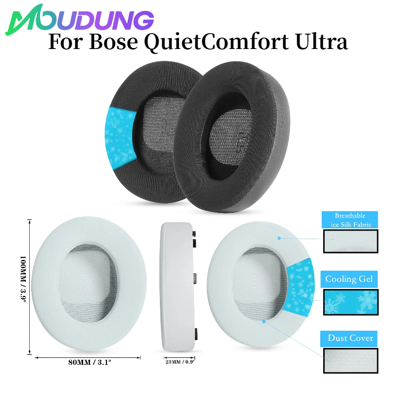 Bose Headphone Qc Ultra - MOUDUNG Gel de refroidissement coussinets d'oreille