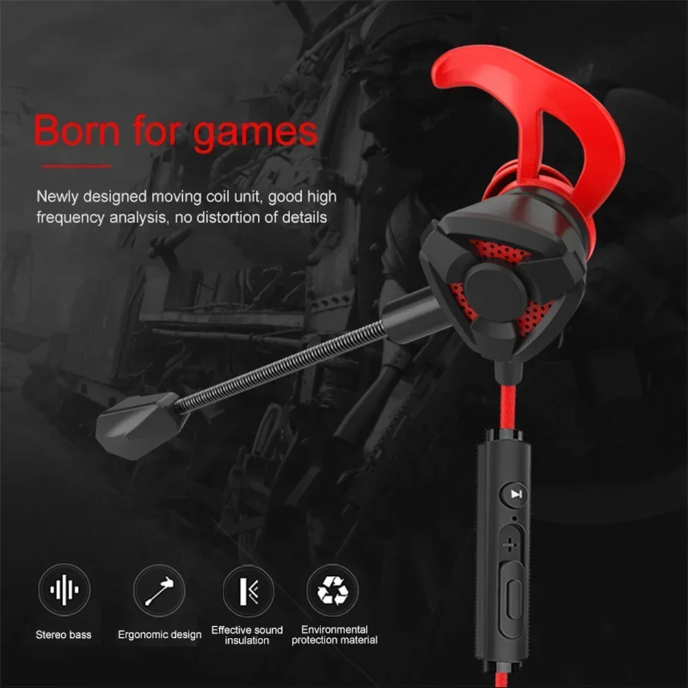 Wired Earphone Mic - Casque de jeu universel avec micro,