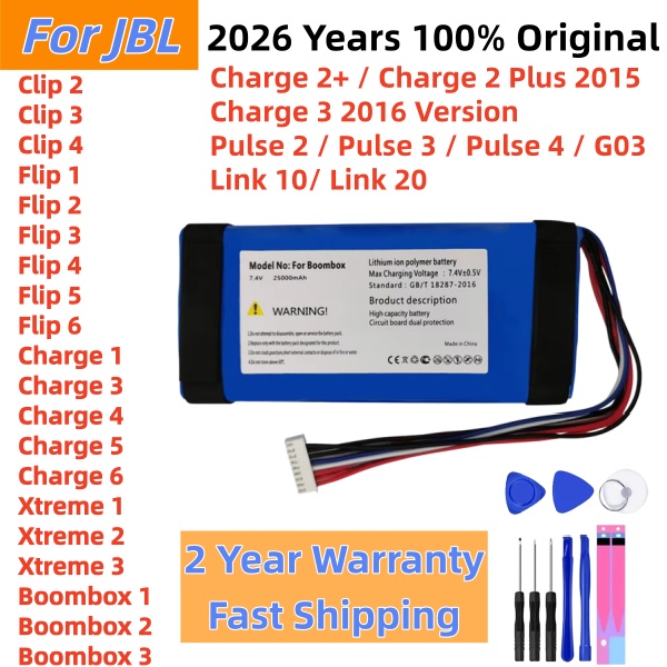 Jbl Speaker Flip 6 - Batterie d'origine pour haut-parleur 2026 Years