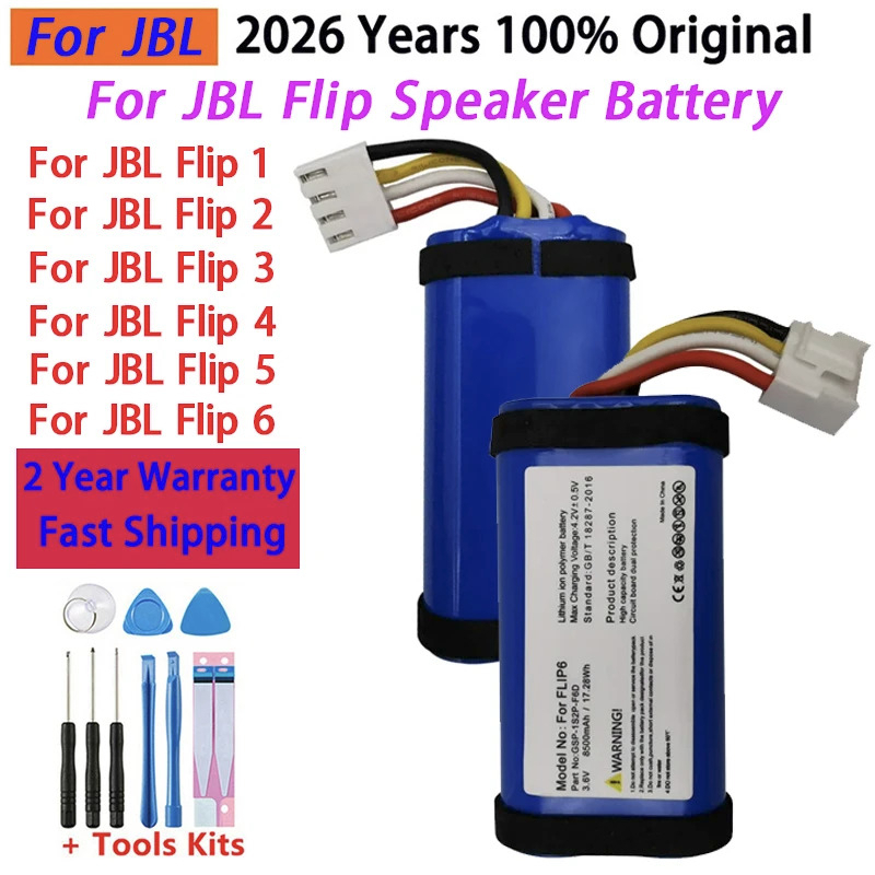 Jbl Speaker Flip 6 - Batterie de haut-parleur 100% pour JBL