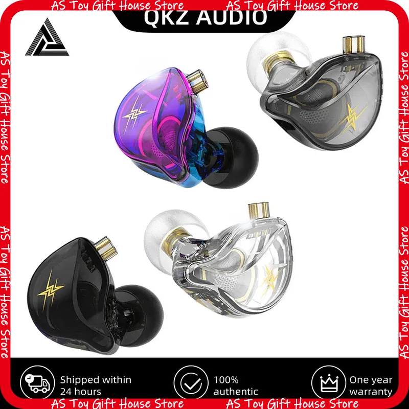 Wired Earphone Mic - Écouteurs intra-auriculaires filaires QKZ ZXT Hi-Res
