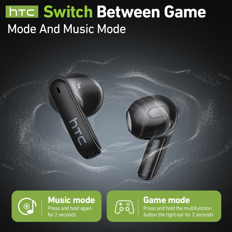 Écouteurs de jeu sans fil hTC  - Earbuds Charging Case avis et prix