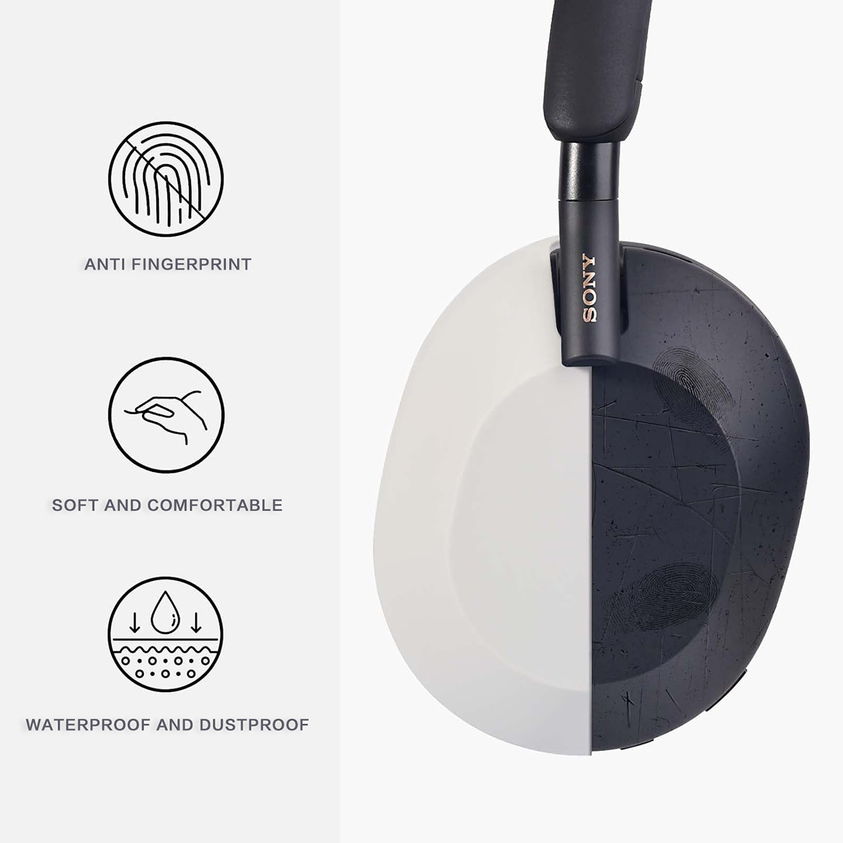 Housse de protection en silico - Sony Headphone Wh-1000Xm5 avis et prix